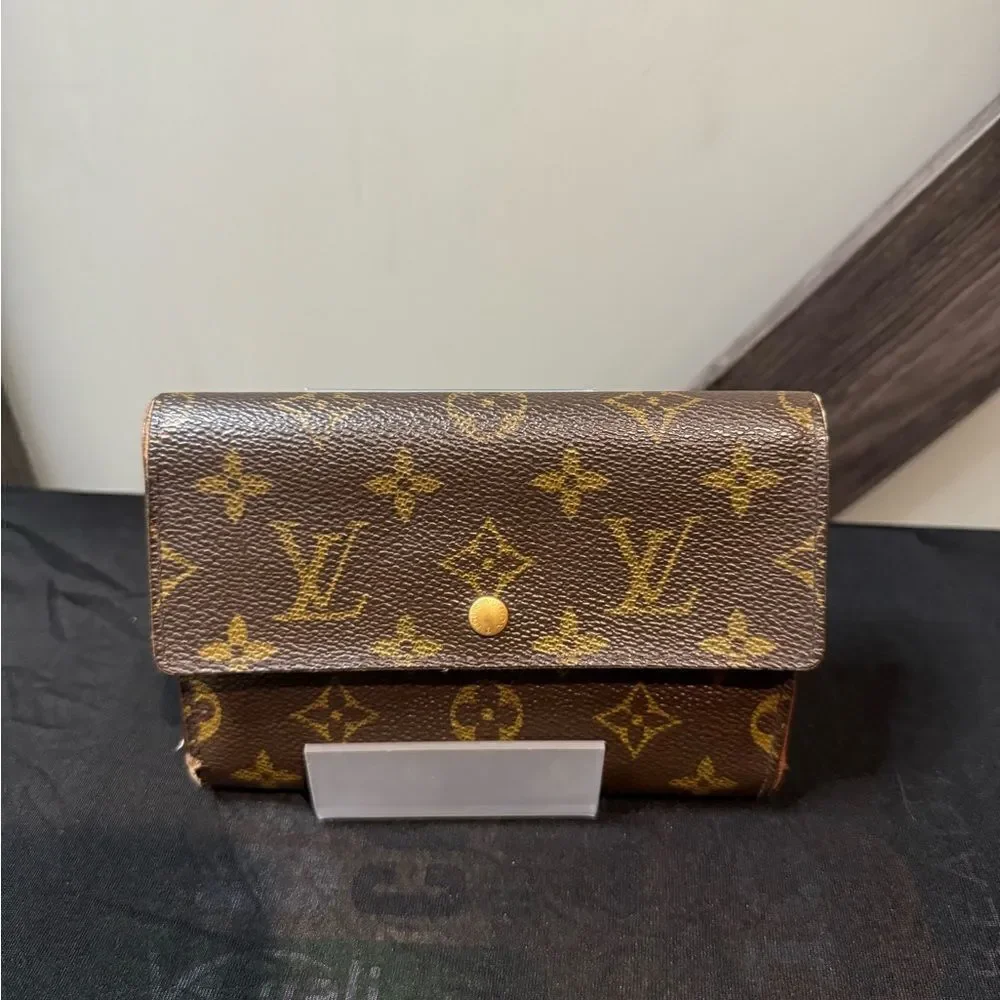 Louis Vuitton Monogram Porte Tresor Etui Papier Wallet M61202 SKS4142